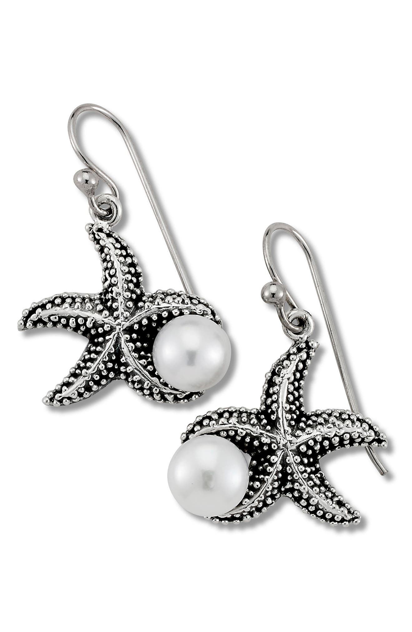 starfish drop earrings