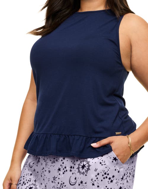 Adore Me Aerys Pajama Tank & Pants Set In Novelty Purple