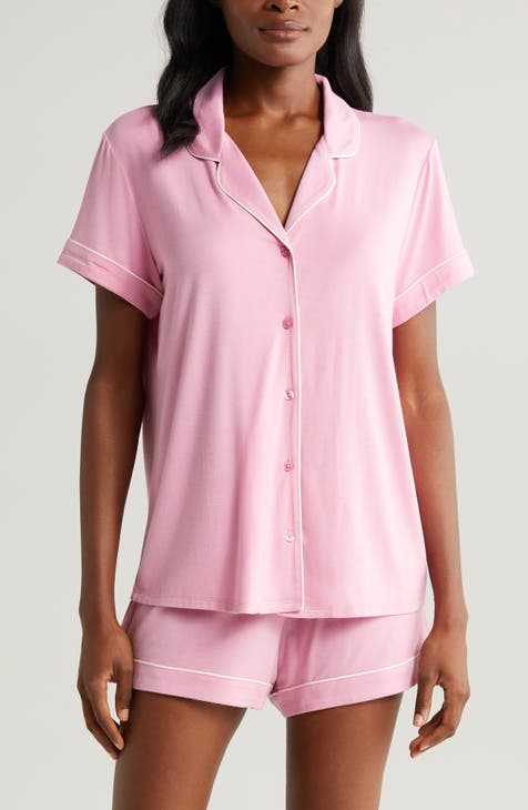 Shady Lady Short Pajamas In Pink Print