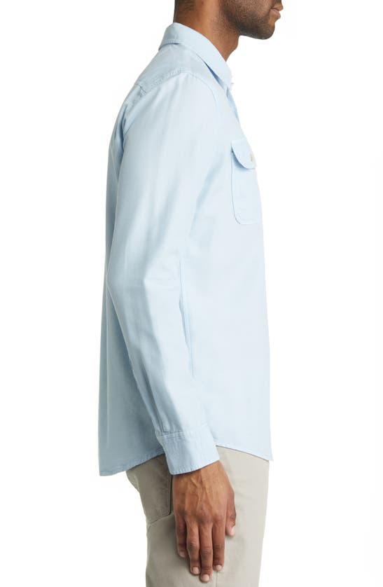Shop Faherty Island Life Button-up Shirt In Sky