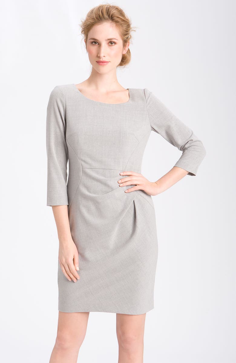 Calvin Klein 'Stretch Luxe' Seamed Sheath Dress | Nordstrom