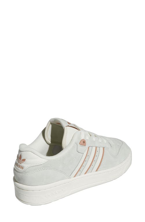 Shop Adidas Originals Adidas Rivalry Low Sneaker In Linen Green/ivory