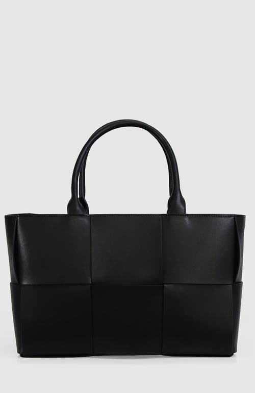 Shop Belle & Bloom Long Way Home Woven Tote In Black