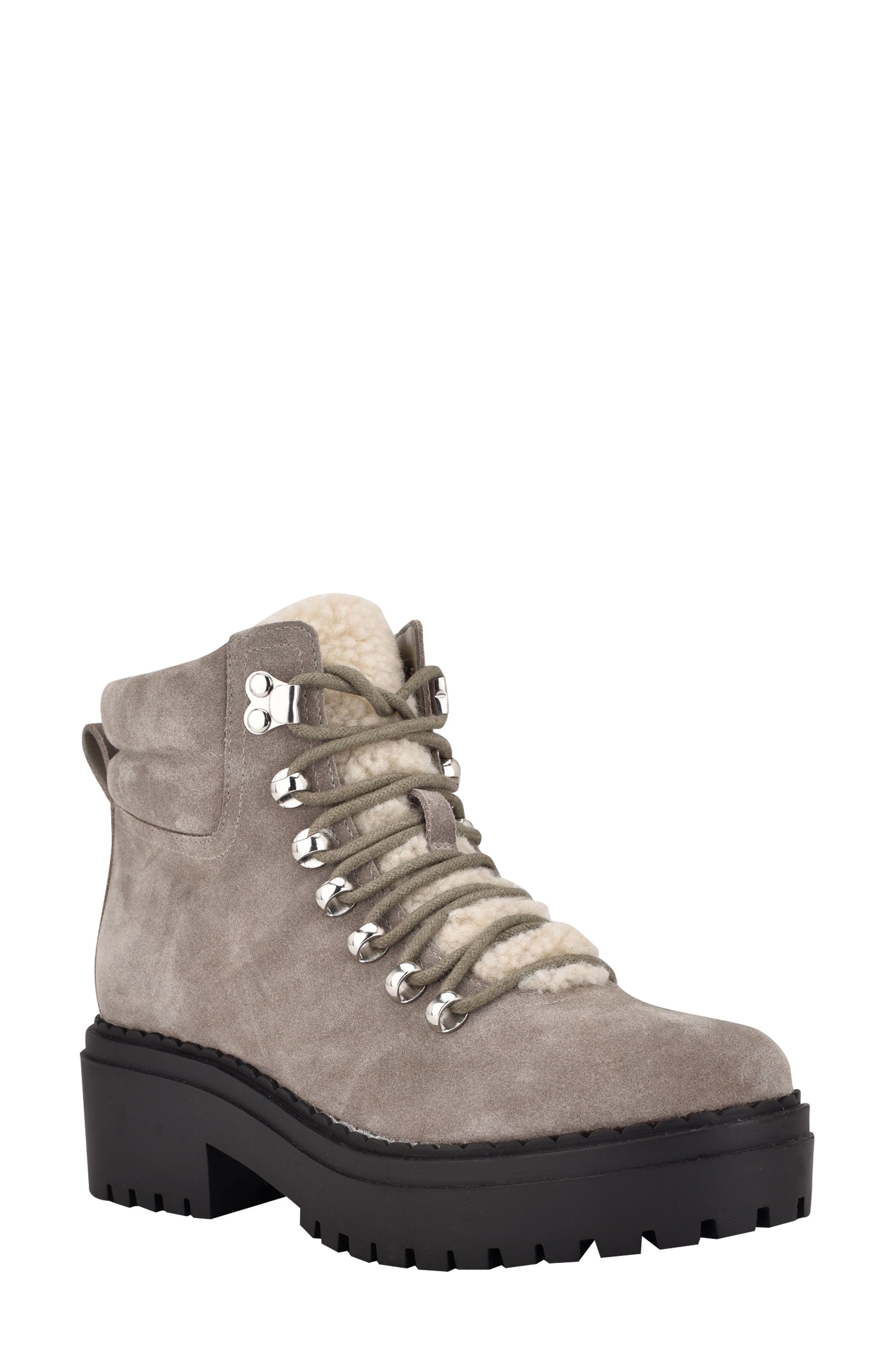 marc fisher lace up suede boots