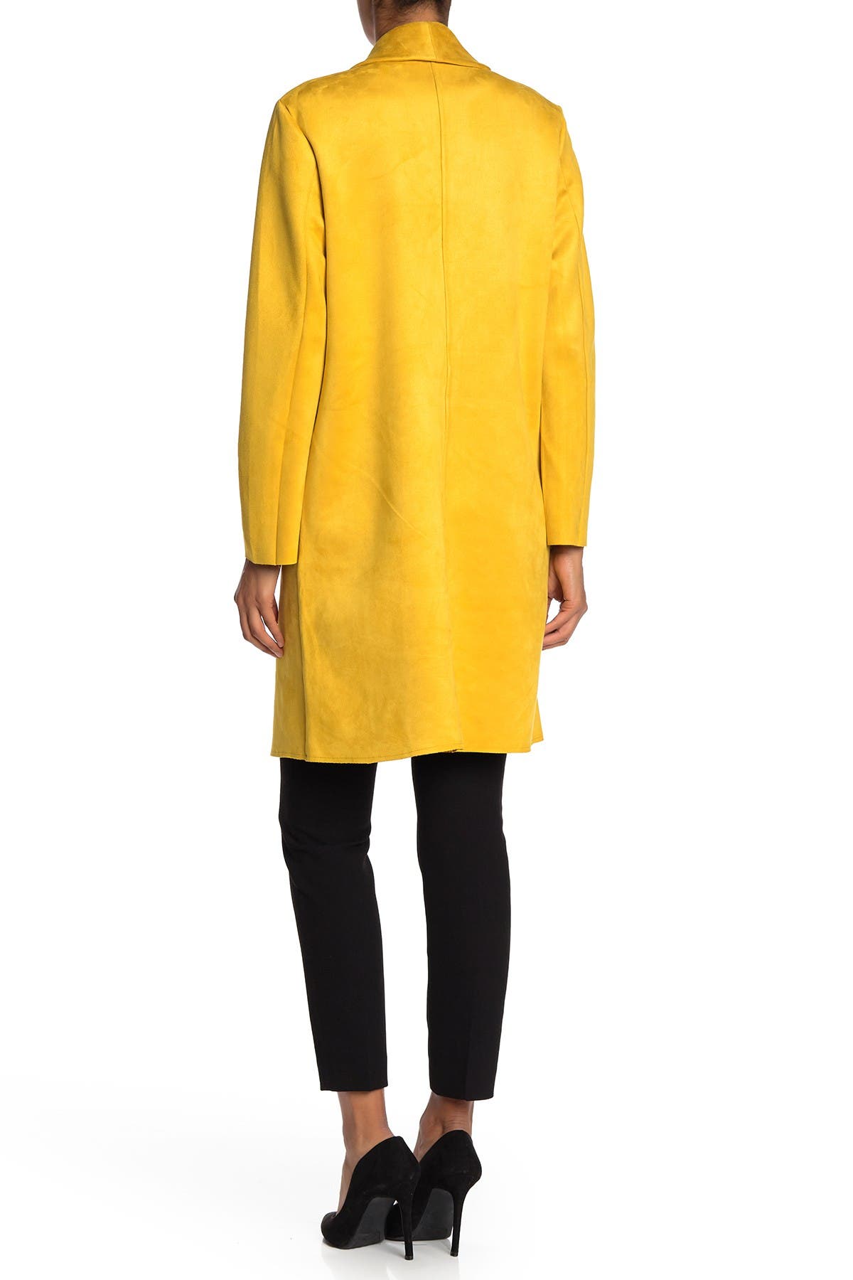 tahari yellow coat