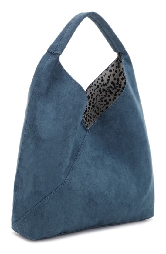 Shop Mali + Lili Ali Small Vegan Leather Hobo Bag In Teal