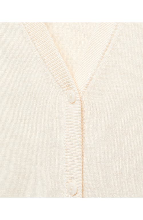 Shop Mango Lightweight Sweater Vest In Beige