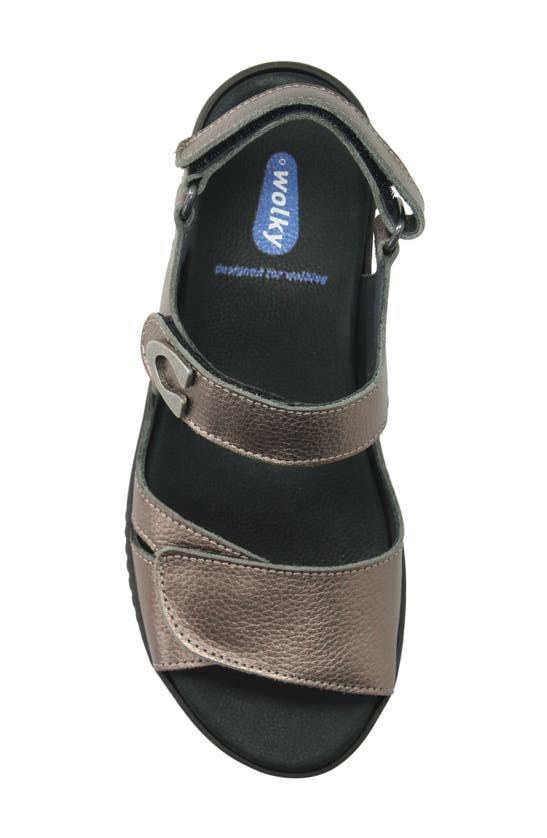 Wolky Medusa Sandal In Bronze Leather