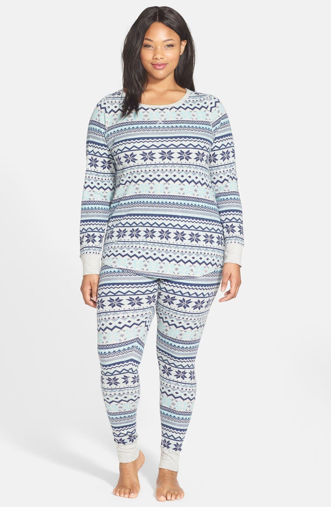 Nordstrom 'Sleepyhead' Thermal Pajamas (Plus Size) Nordstrom