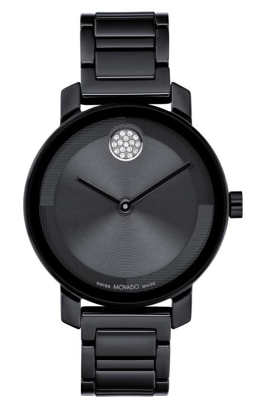 Shop Movado Bold Evolution 2.0 Bracelet Watch, 34mm In Black