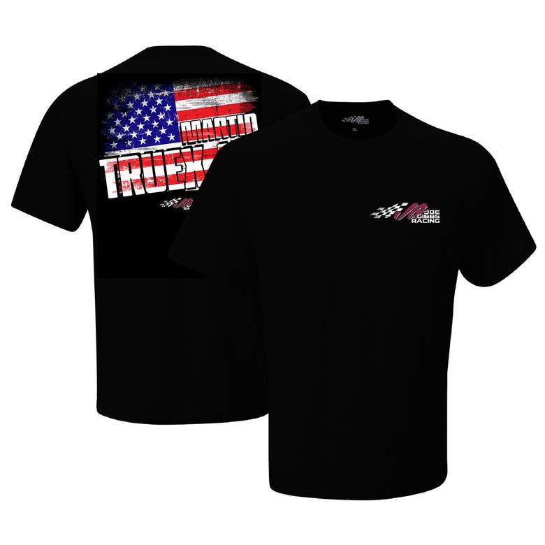 Shop Joe Gibbs Racing Team Collection Black Martin Truex Jr  Flag T-shirt