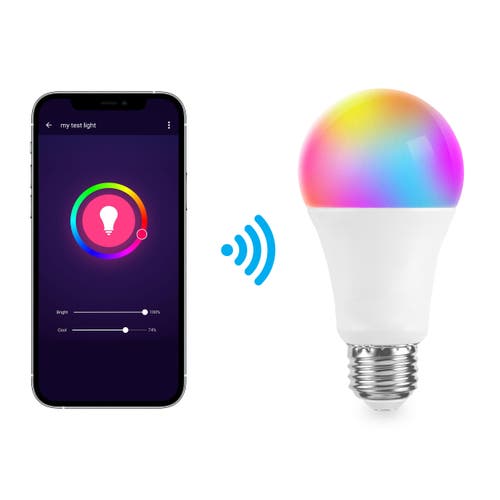 Jonathan Y Smart A19 Dimmable Light Bulb In White