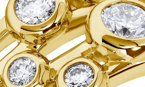 H.j. Namdar Bezel Set Diamond Band Ring In Yellow Gold