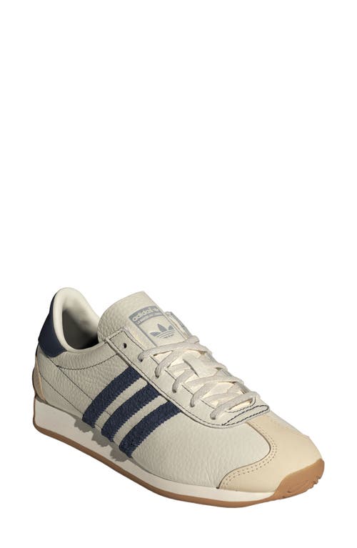 Shop Adidas Originals Adidas Country Low Top Sneaker In Indigo/off White/silver