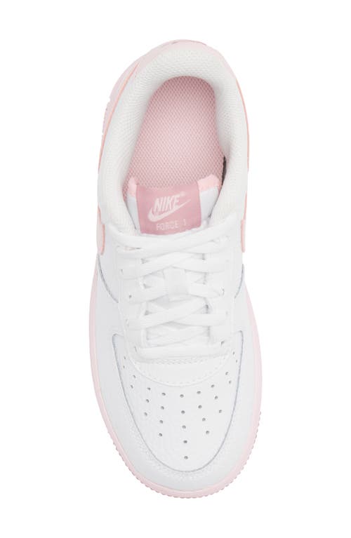 Shop Nike Kids' Air Force 1 Sneaker In White/pink/elemental Pink