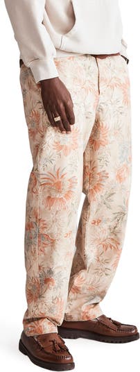 Canvas Vintage Straight Pants in Floral