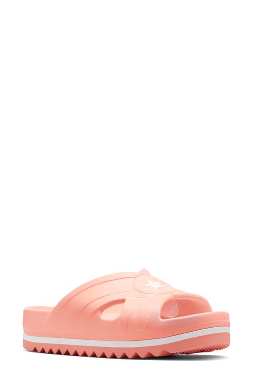 Converse Chuck Taylor® All Star® Lounge Slide Sandal In Soft Peach/white/soft Peach