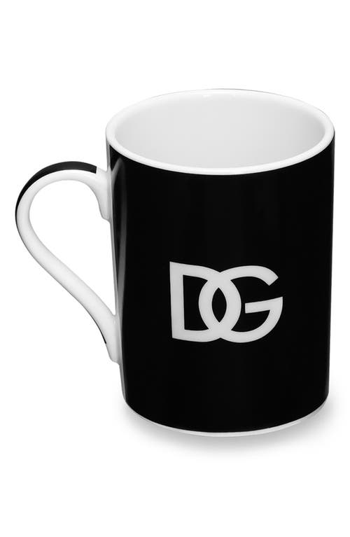 Dolce & Gabbana Dolce&gabbana Dg Log Mug In Black