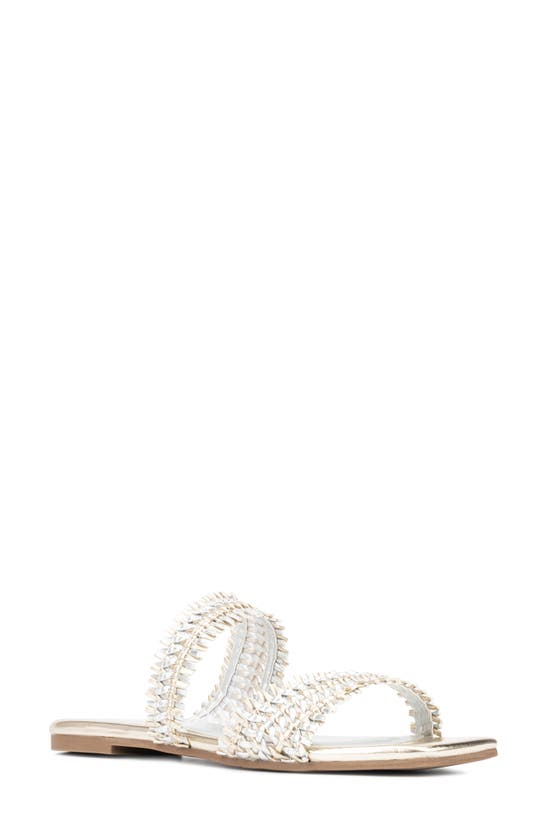 Fashion To Figure Pammy Sandal In Silver/ Gold