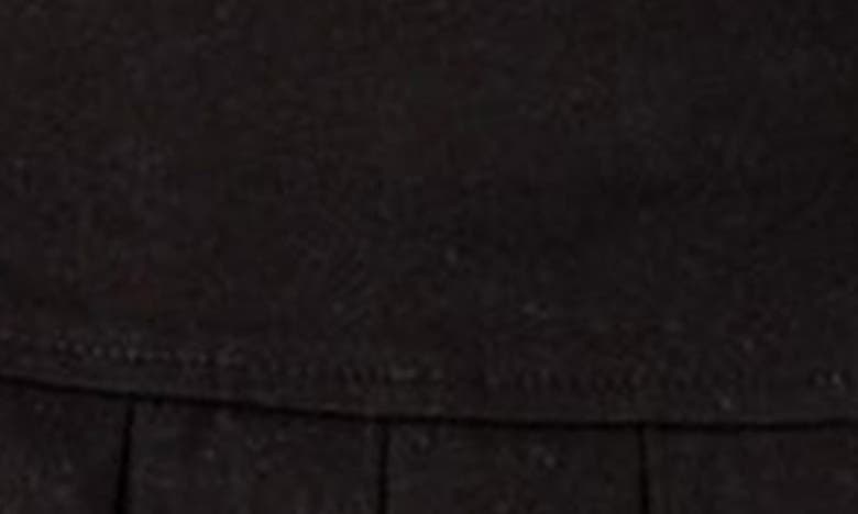 Shop Edikted Khai Pleated Stretch Cotton Miniskort In Black