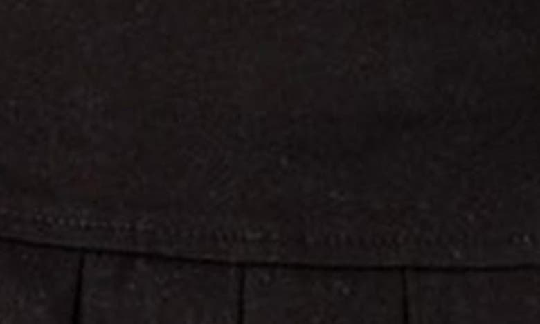 Edikted Khai Pleated Stretch Cotton Miniskort In Black