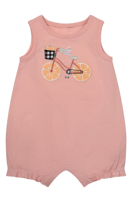 Shop Petit Lem Assorted Print 3-pack Rompers In Light Pink Bicycle