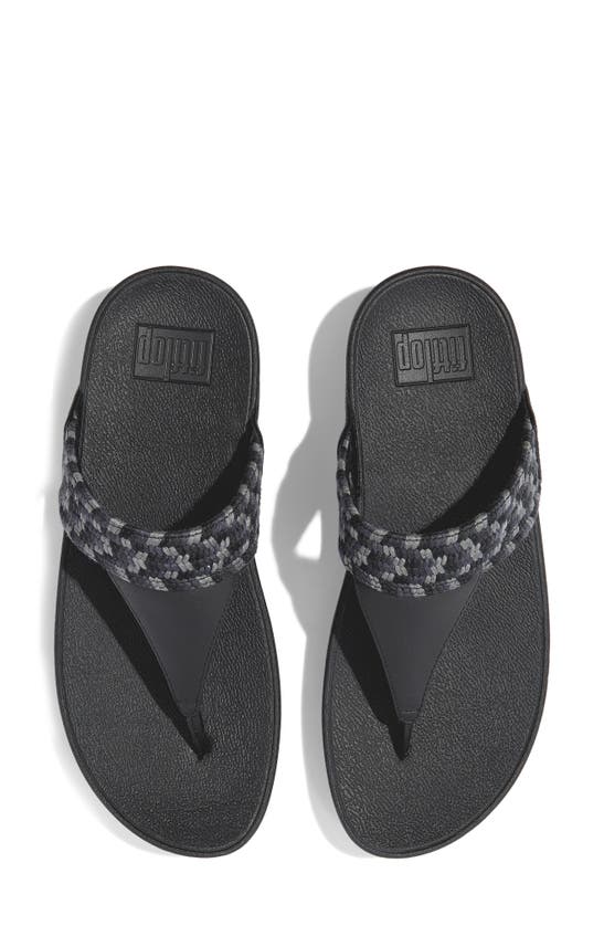 Shop Fitflop Lulu Art Wedge Sandal In Black Mix