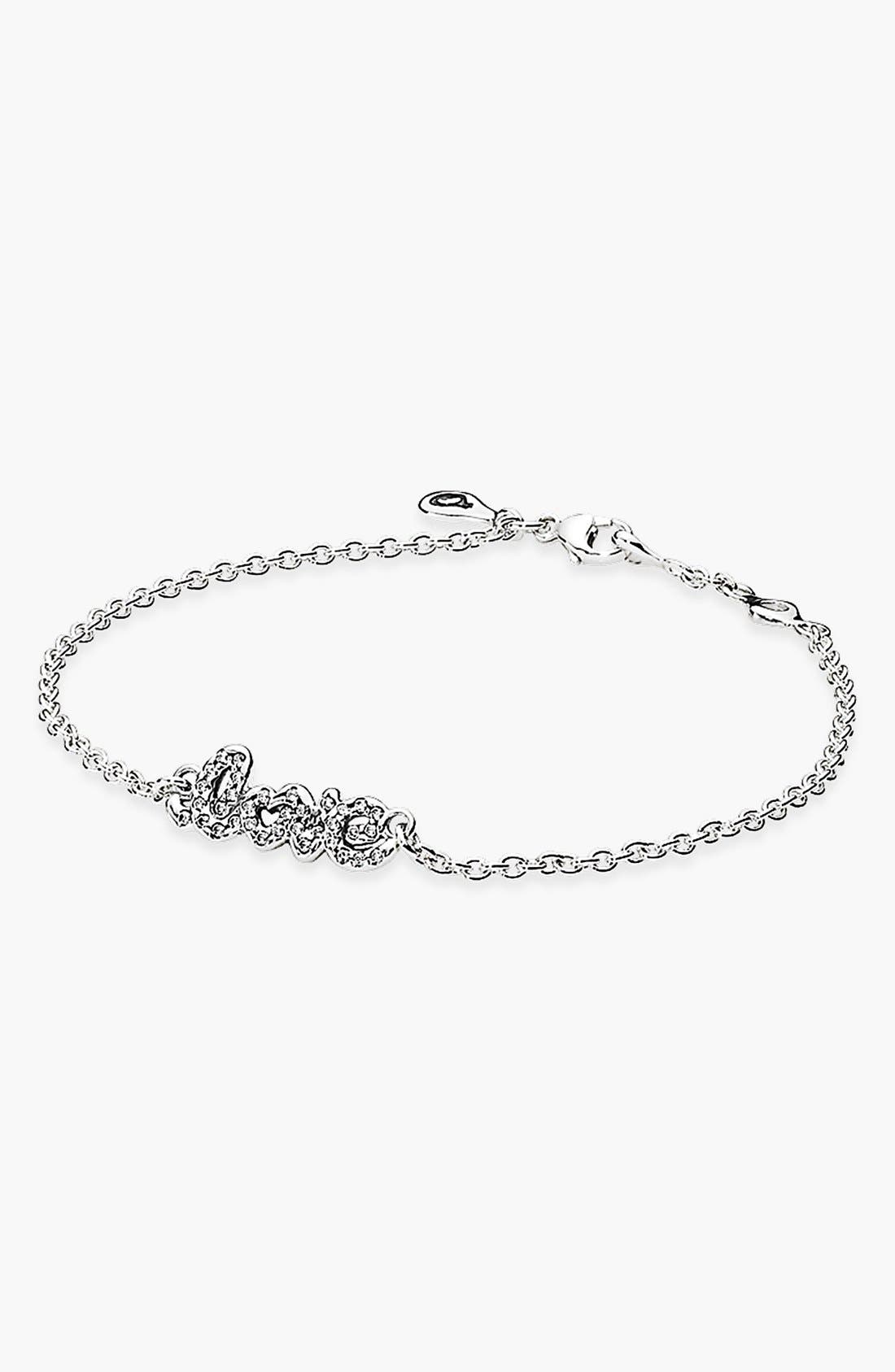 love script bracelet pandora