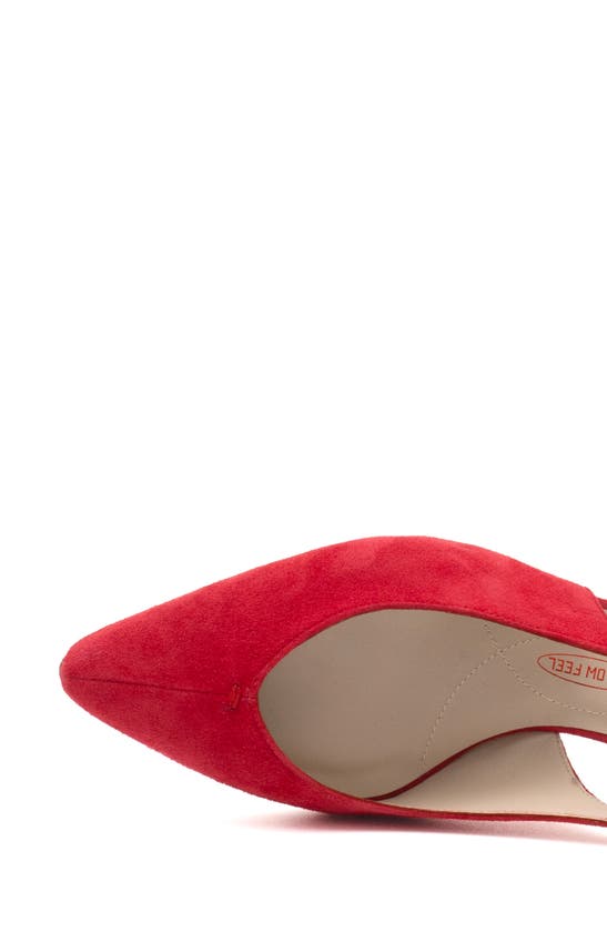 Amalfi By Rangoni Panerea Slingback Pointed Toe Pump In Azalea - Platinum Buckle