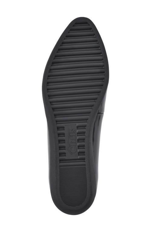 Cliffs By White Mountain Maria Pointed Toe Loafer In Black/patent