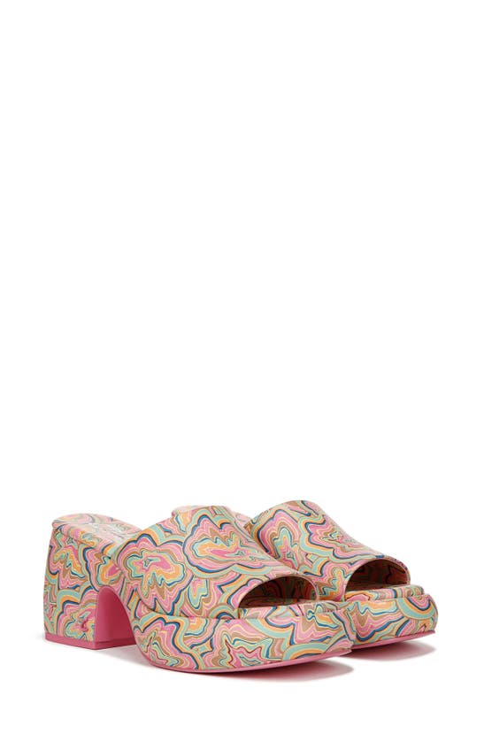 Shop Circus Ny By Sam Edelman Isla Platform Slide Sandal In Pink Sorbet Multi