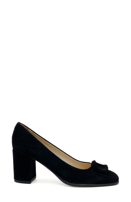 Amalfi By Rangoni Lavinia Block Heel Pump In Black Cashmere