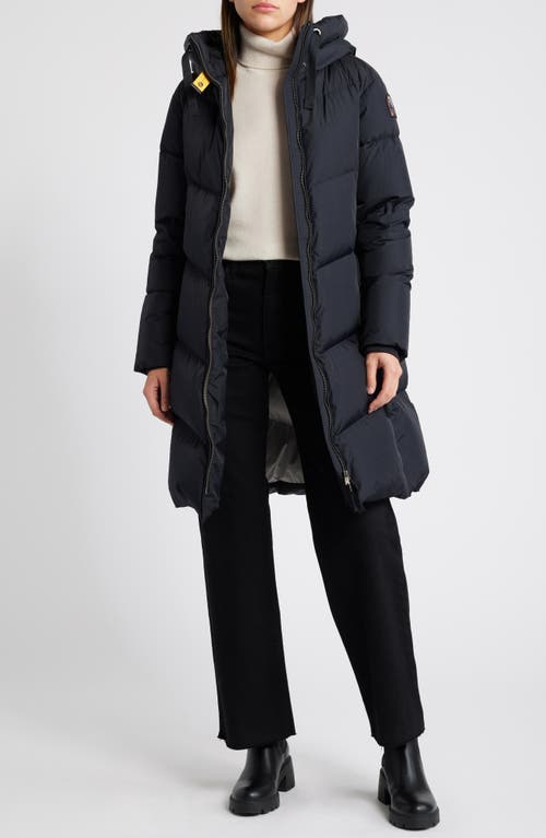 Shop Parajumpers Rindou Chevron Quilted Down Puffer Coat In Dark Grey