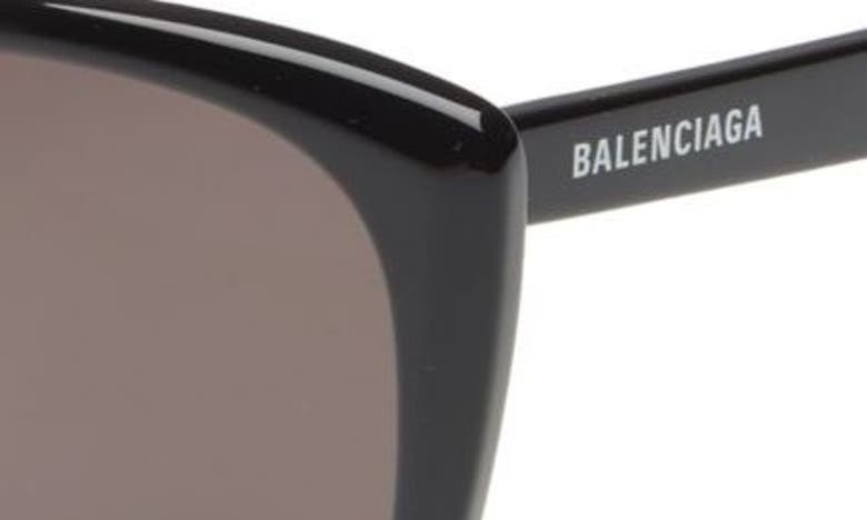 Shop Balenciaga 57mm Square Sunglasses In Black Black Grey