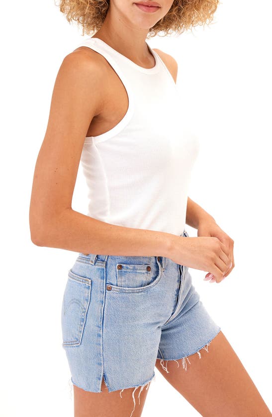 Threads 4 Thought Bailey Feather Ribbed Tank In White