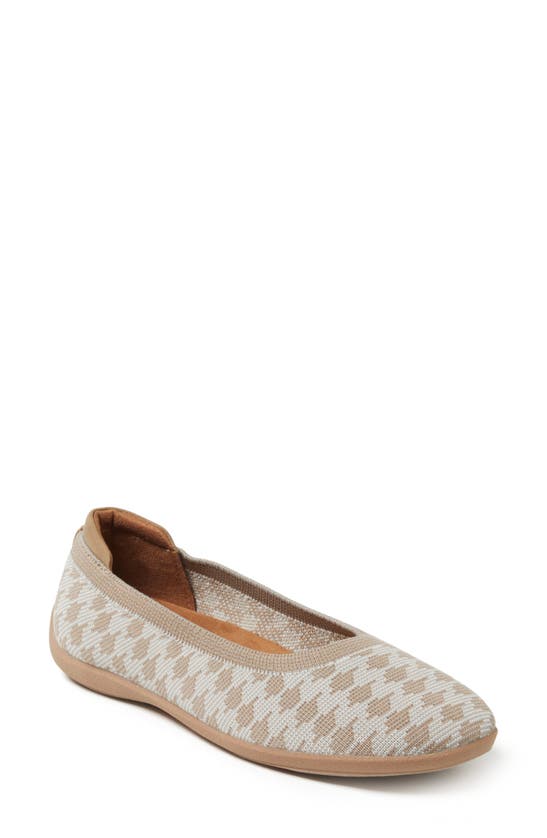 Shop Dearfoams Misty Ballet Flat In Tan Multi