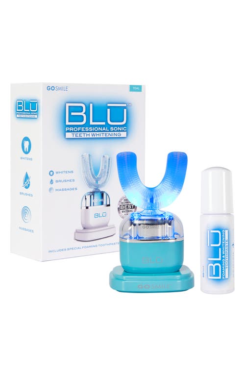 GO SMiLE® BLU Professional Sonic Teeth Whitening Toothbrush in Teal