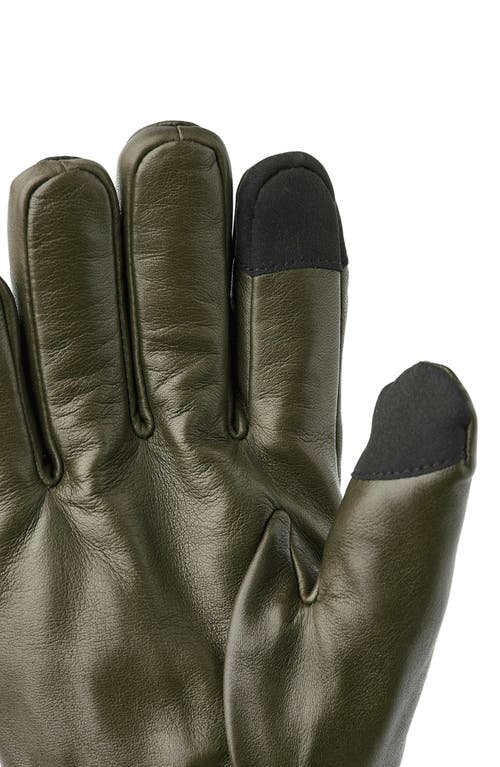 Shop Hestra John Sheepskin Gloves In Loden