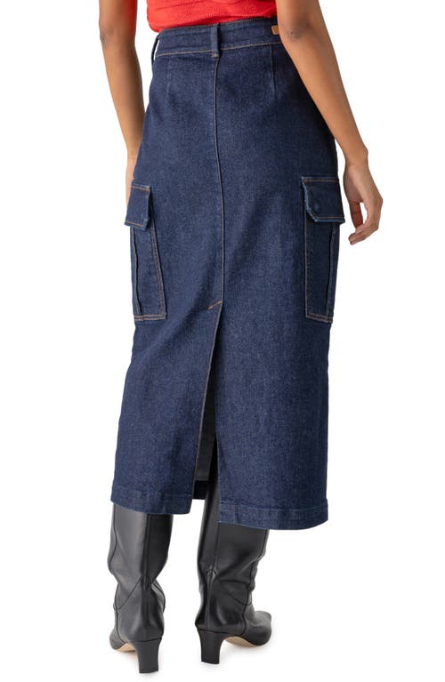 Shop Sanctuary Essential Denim Cargo Midi Skirt In Magnetic