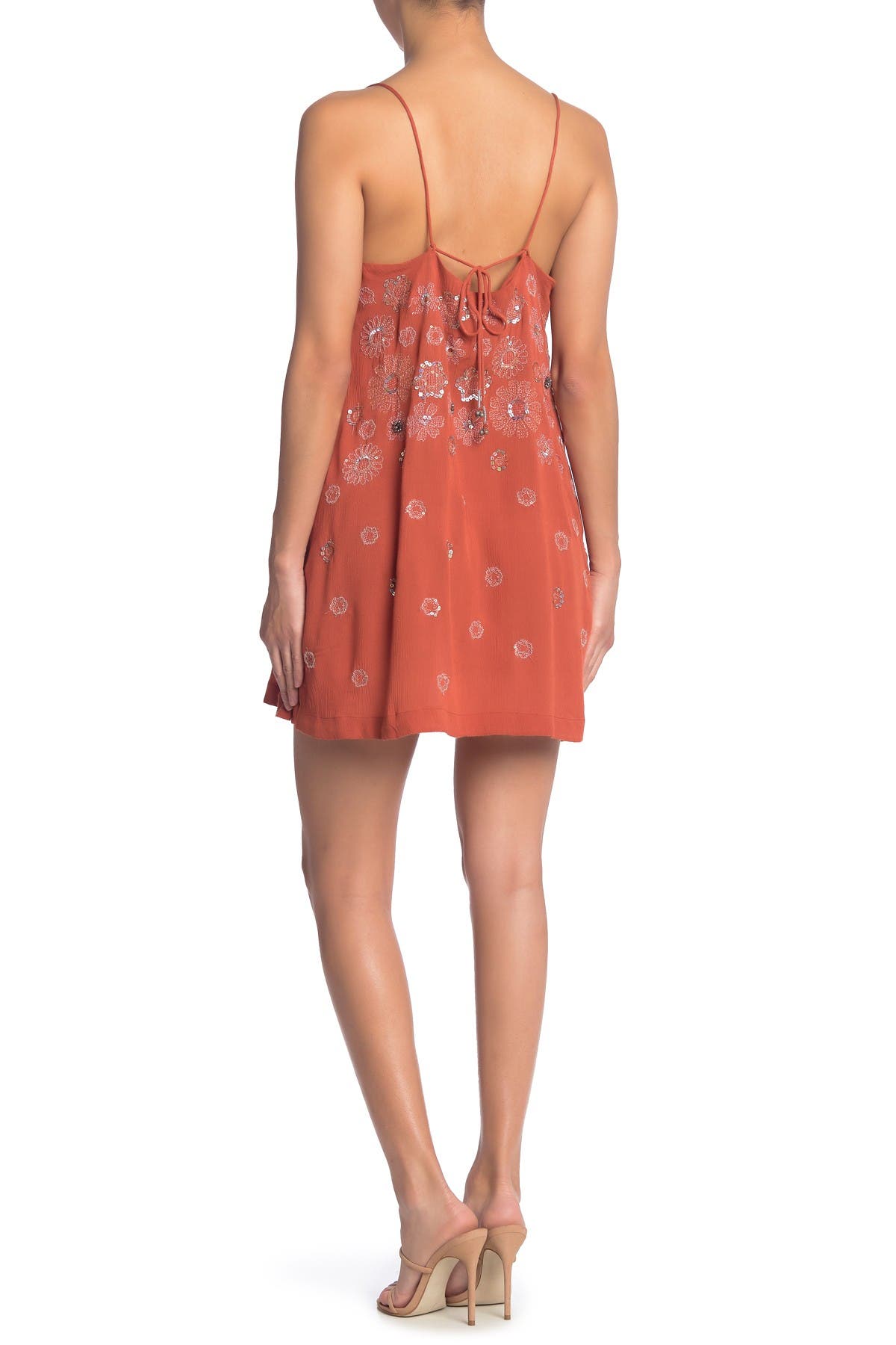 embellished slip dress