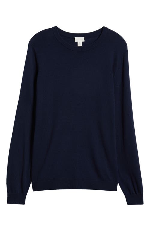 Shop Caslonr Caslon(r) Crewneck Cotton & Cashmere Sweater In Navy Night