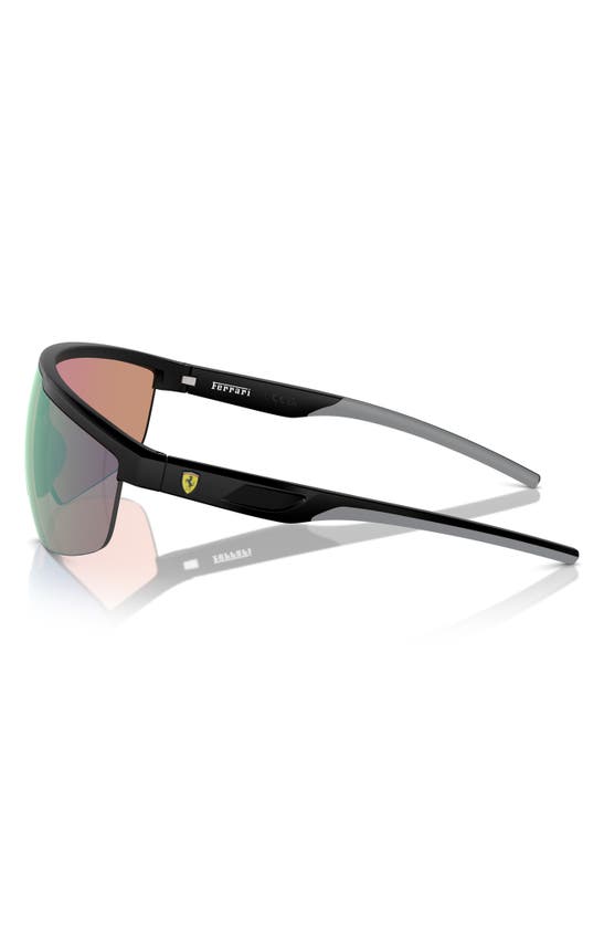 Shop Scuderia Ferrari 140mm Shield Sunglasses In Matte Black