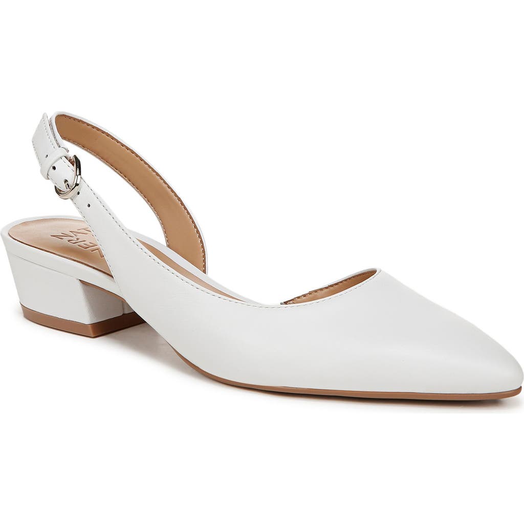 Naturalizer Banks Slingbacks In White