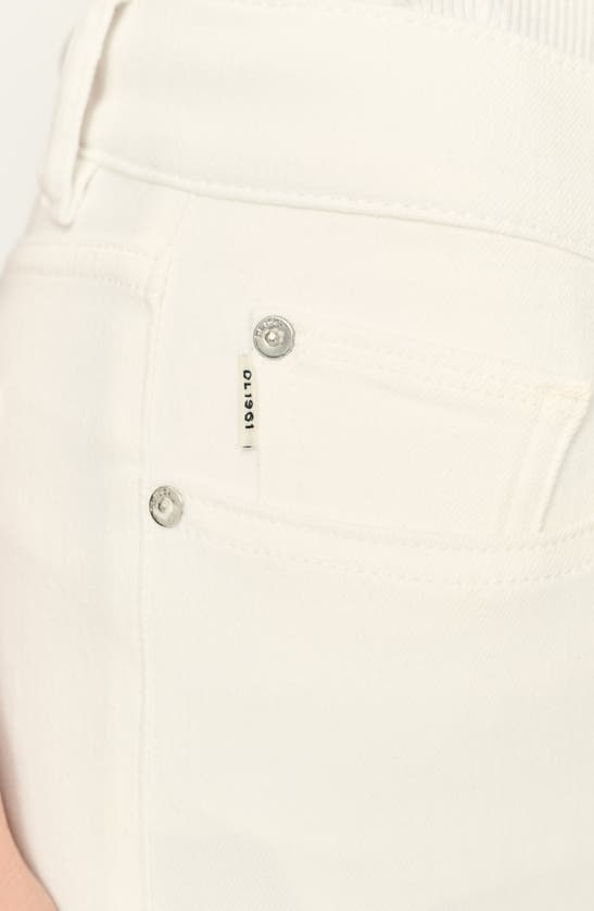 Dl1961 Mara Instasculpt Mid Rise Ankle Straight Leg Jeans In White