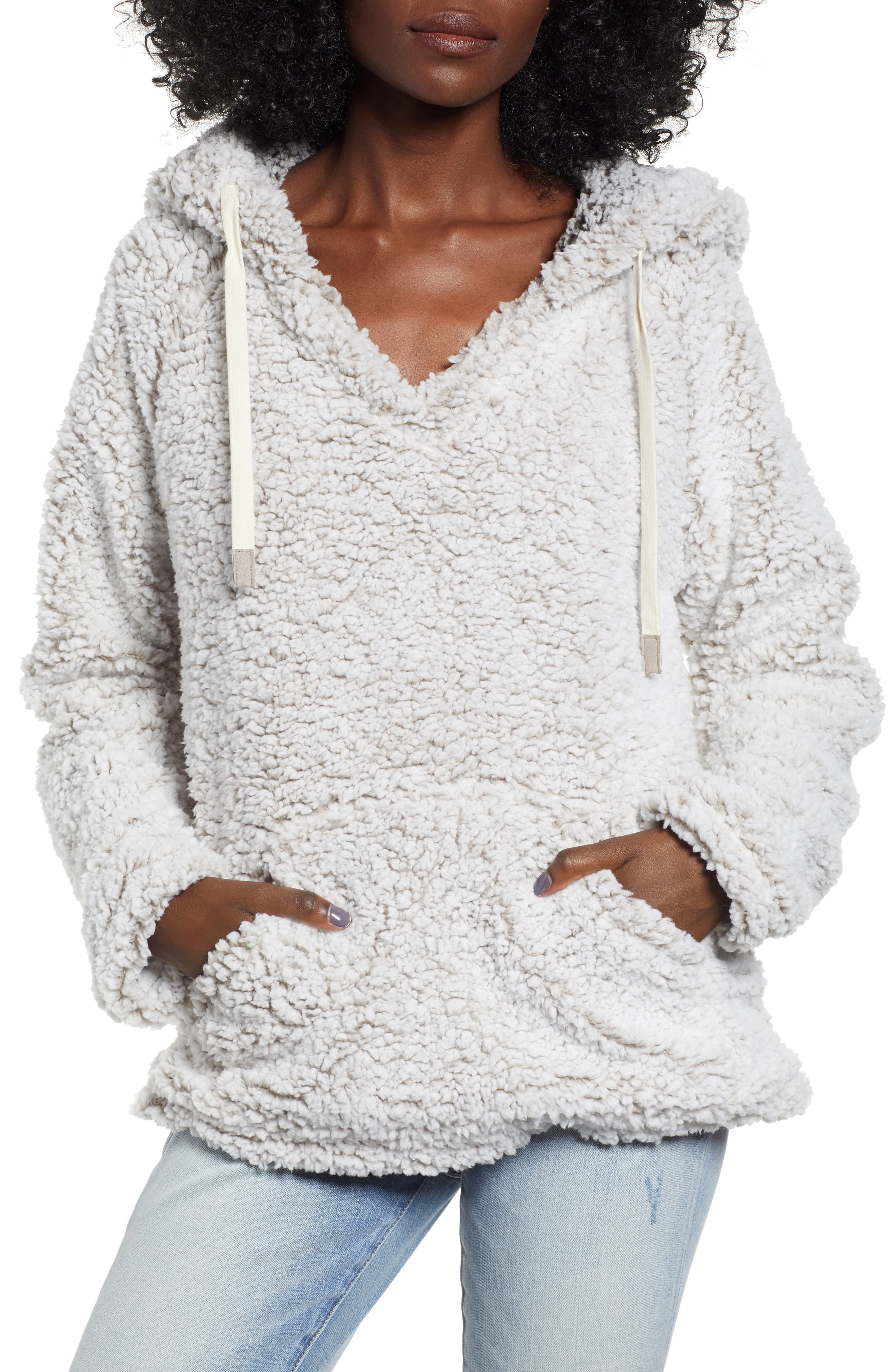 cozy fleece sweatshirt