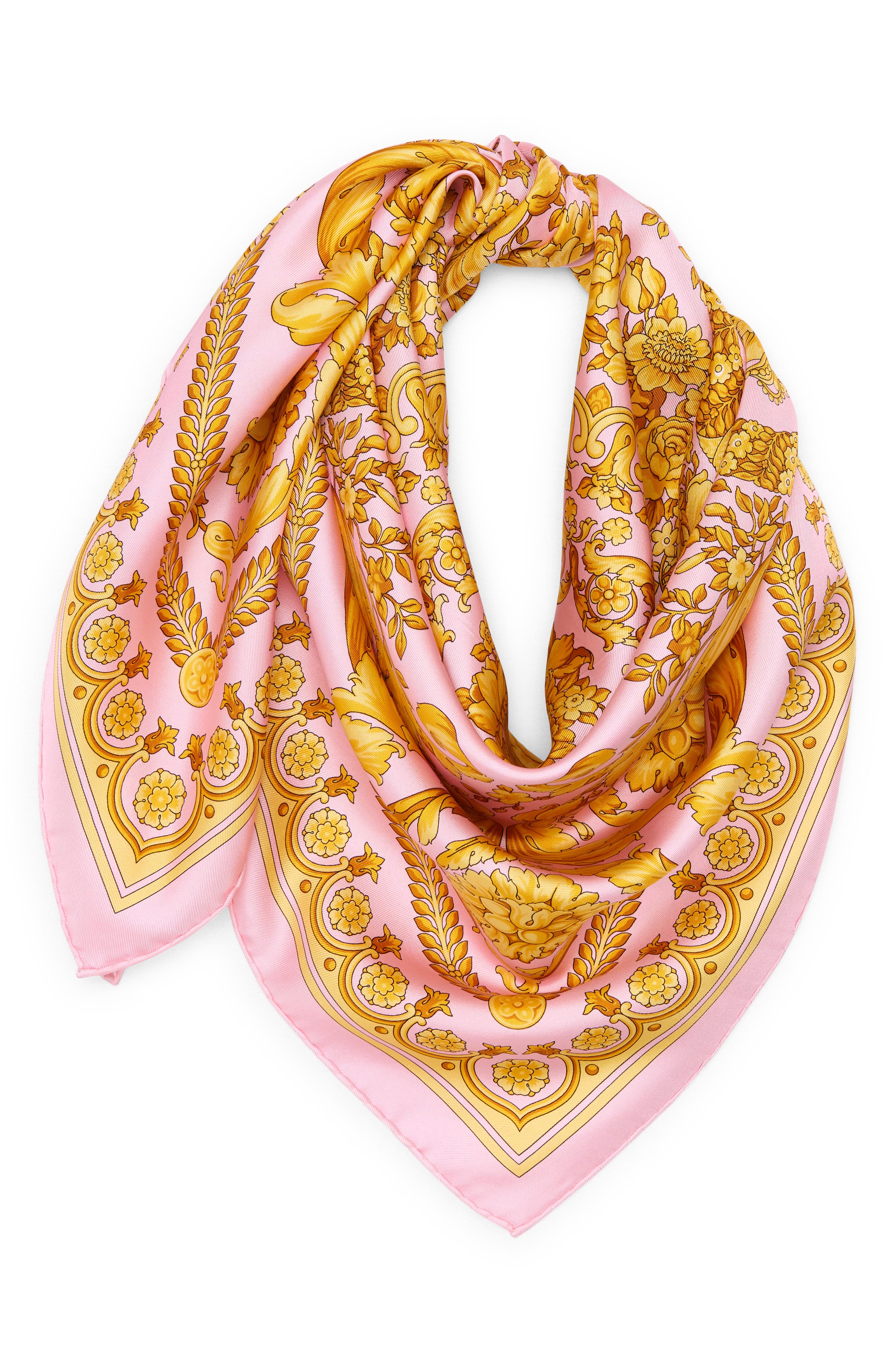 Womens Accessories Scarves and mufflers Versace Scarf in Pink 