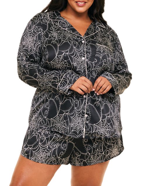 Adore Me Sammi Pajama Set In Novelty Black