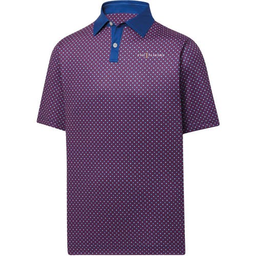 Men's FootJoy Red THE PLAYERS Lisle Print ProDry Golf Polo