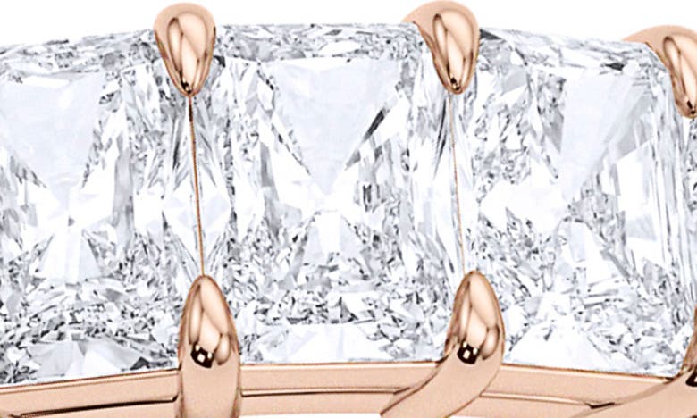 HAUTECARAT HAUTECARAT RADIANT CUT LAB CREATED DIAMOND ETERNITY RING