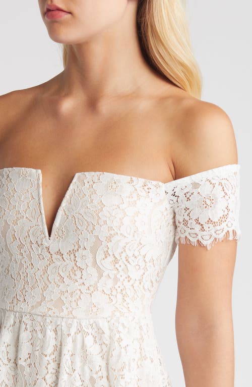 Shop Lulus Absolutely Stunning Lace Off The Shoulder Dress In White